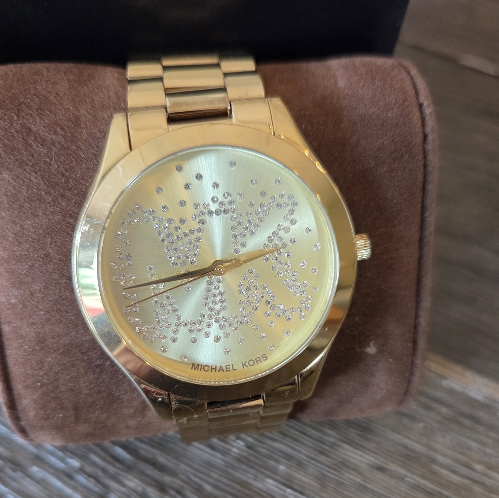 Michael Kors Gold Watch with Crystals